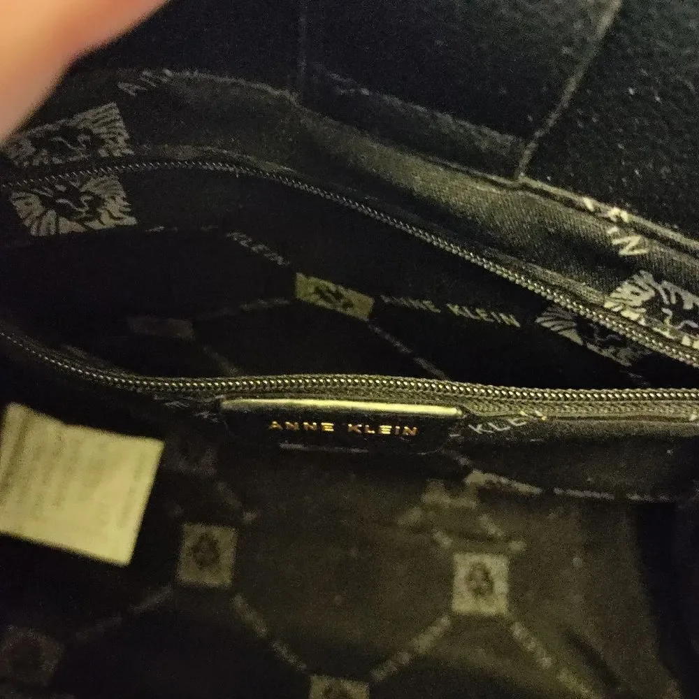 Anne Klein purse tote handbag black brown new signature gift new tags wallet - Picture 14 of 16